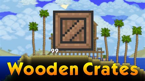 Terraria wooden crate - The Seaside Crate is a Hardmode crate that can only be fished in the Ocean. Seaside Crates contain items found in standard crates, and always contain one item normally found in Water Chests. Its pre-Hardmode counterpart is the Ocean Crate. Note: Only one type of ore and one type of bar can drop, not both a pre-Hardmode type of ore and a Hardmode type of ore, or both a pre-Hardmode type of bar ...
